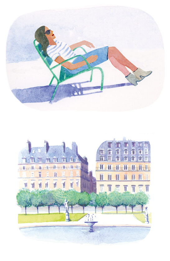Les tuileries. Carnet "Souvenir de Paris", éditions La Plume de Louise